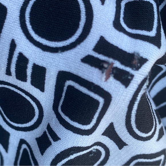 New Directions Geometric Black and White dress size Large - Picture 10 of 15